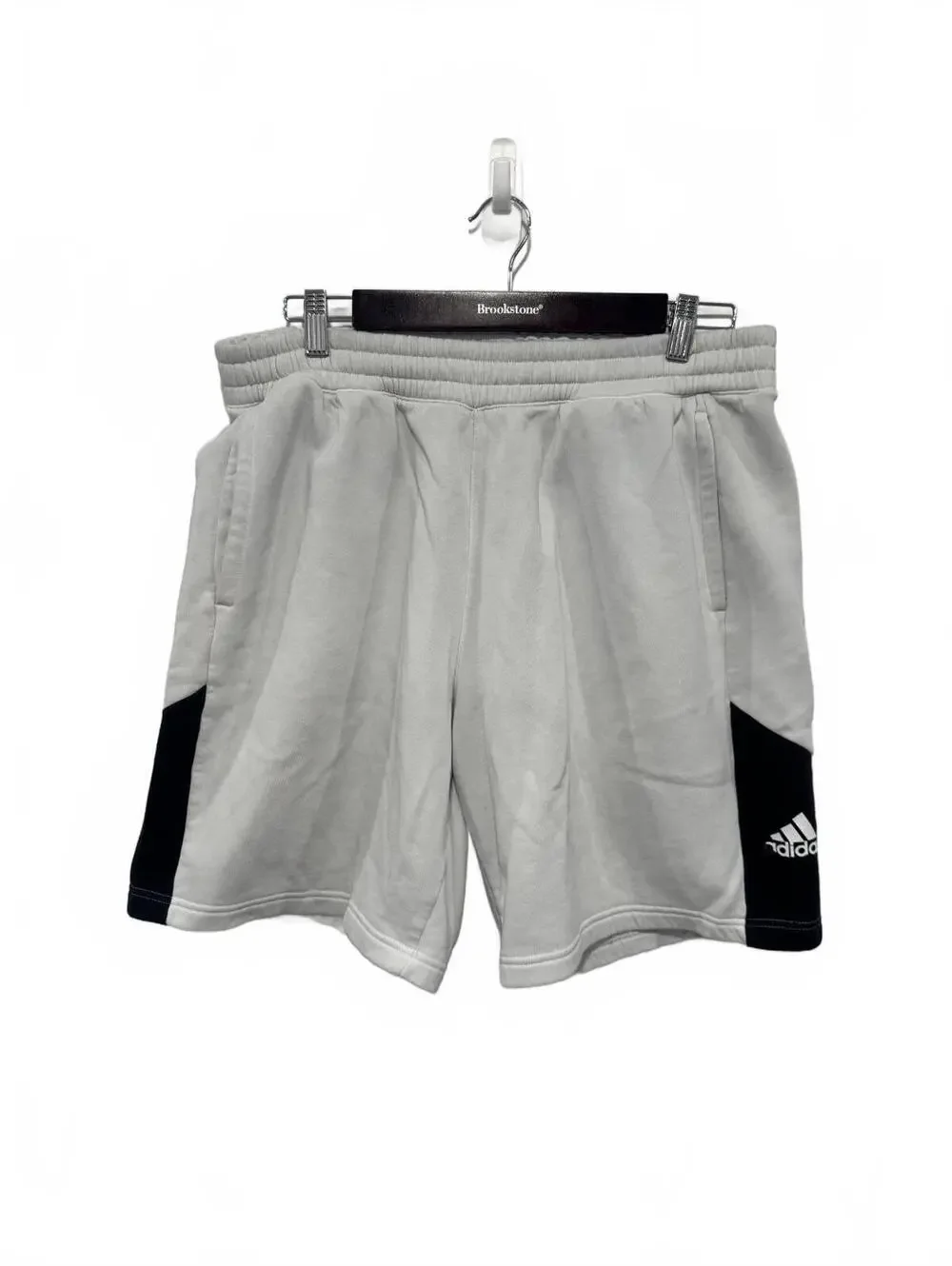 Adidas Men’s White and Black Athletic Cotton Shorts